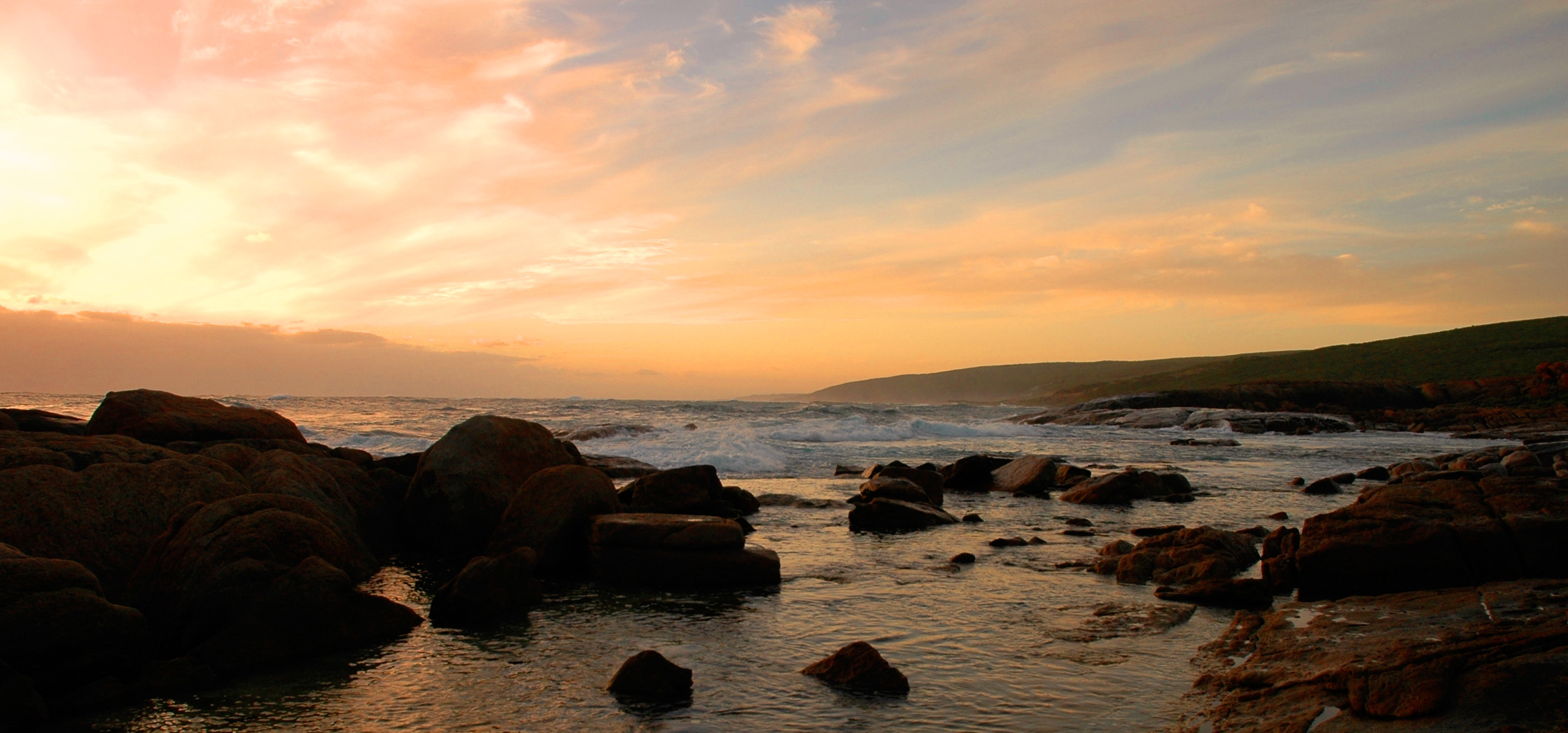 Ocean image before editing