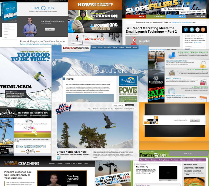 portfolioscreen Gregg Blanchard Design Collage
