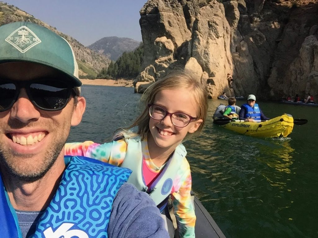 kayaking at causey reservoir
